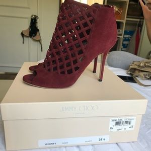 Jimmy Choo Suede Caged Heel